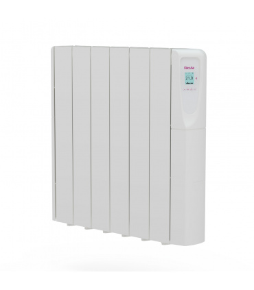 Fácula - Emisor Fluido Z WiFi Directo 1000W | Programación diaria/sem | Control por voz | APP Compatible: iHeatControl