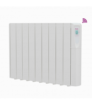 Fácula - Emisor Fluido Z WiFi Directo 1500W | Programación diaria/sem | Control por voz | APP Compatible: iHeatControl