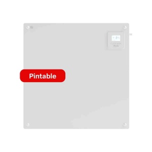 Fácula - Panel cerámico programable | 425W | Temporizador diario/semanal | Pintable con pintura base agua