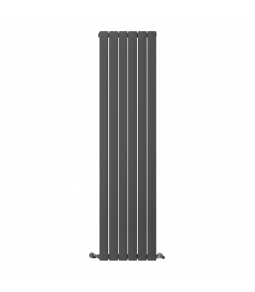 Fácula - Radiador Toallero DE AGUA Olimpo Antracita 1800x459mm | (NO Eléctrico) | 4 soportes+purgador | Conexiones4x1/2"