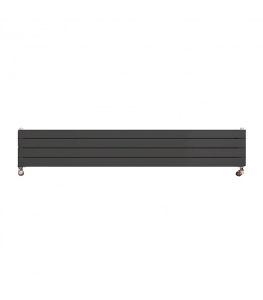 Fácula - Radiador Toallero DE AGUA Olimpo Antracita 1800x309mm | (NO Eléctrico) | 4 soportes+purgador | Conexiones4x1/2"