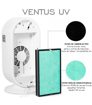 Purificador de aire VENTUS Luz UV + HEPA13