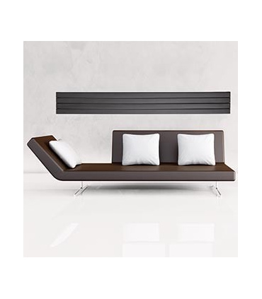 Fácula - Radiador Toallero DE AGUA Olimpo Antracita 1800x459mm | (NO Eléctrico) | 4 soportes+purgador | Conexiones4x1/2"