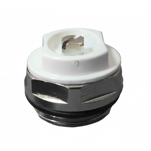 Fácula - Válvula de Purga de Aire Manual Blanca para Radiadores Toalleros | Direccional | 1/2"